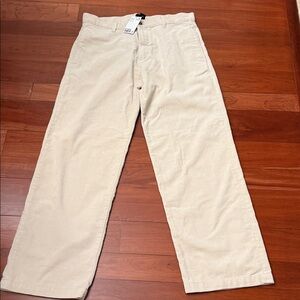 H&M Men's Cream Corduroy Pants